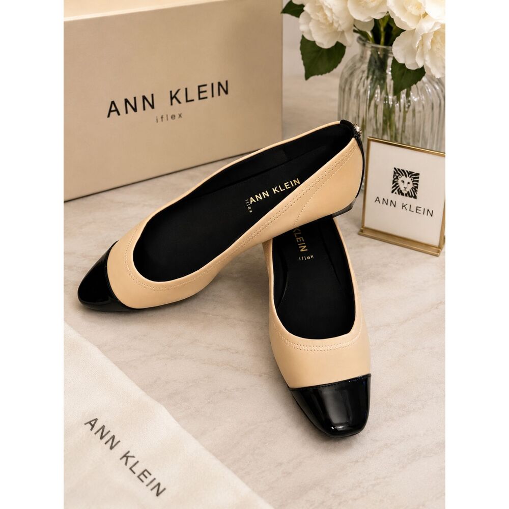 Anne Klein Women's shoes size 9 in nude and black with Iflex technology